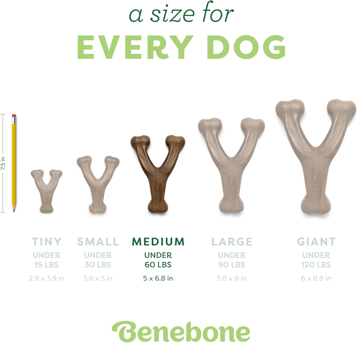Benebone Wishbone Durable Dog Chew Toy for Aggressive Chewers, Real Bacon, Made in USA, Medium - Image 5