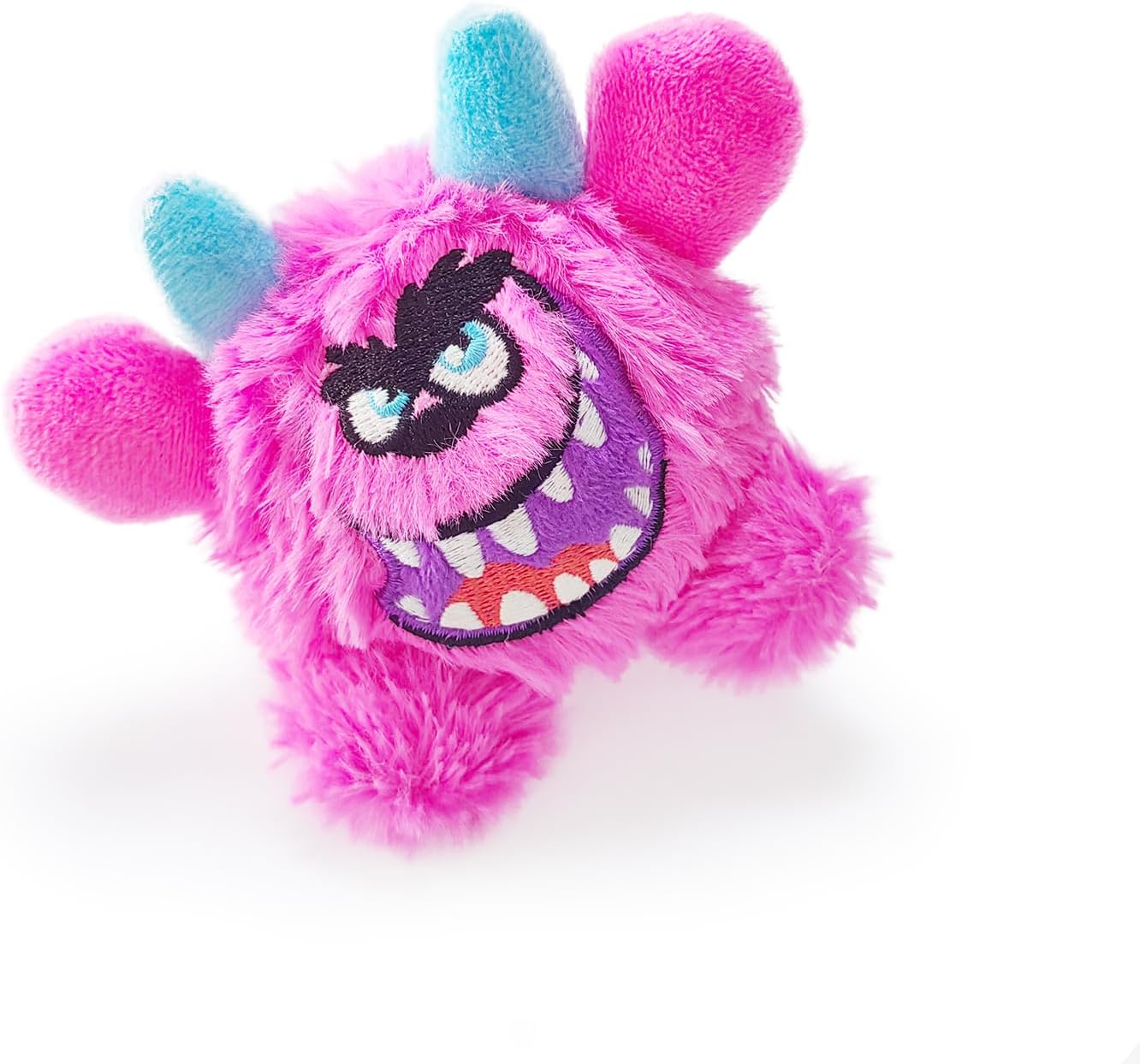 Squeaky Plush Dog Ball, Dental Care, Skin-Friendly and Soft and Relieve Stress, Little Monster Plush Ball Toy Suitable for All Breeds (Rose Red, Small) - Image 2