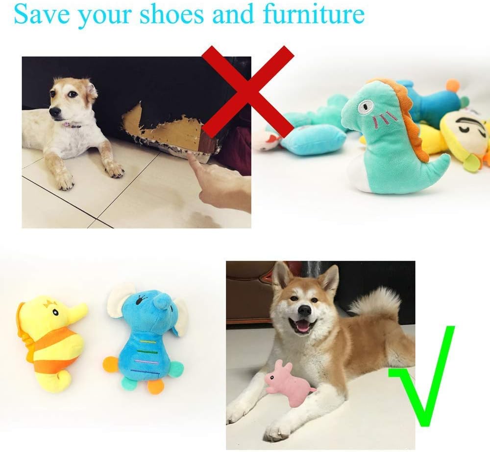 Pack of 26 Soft Small Medium Dog Squeaky Toys,Cute Puppy Favorite Comfortable Squeakers Toy,Multicolored for Puppy - Image 5