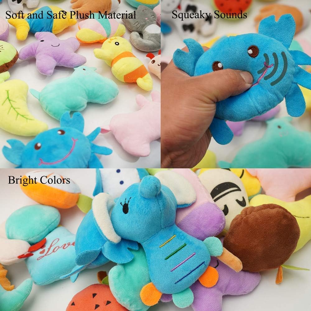 Pack of 26 Soft Small Medium Dog Squeaky Toys,Cute Puppy Favorite Comfortable Squeakers Toy,Multicolored for Puppy - Image 6