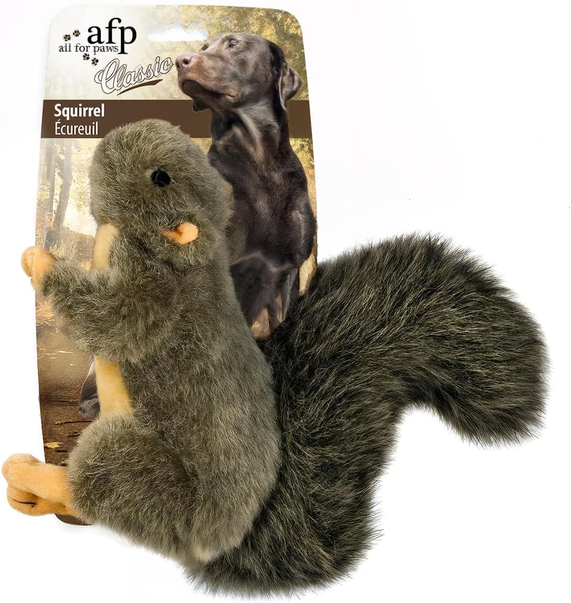 ALL FOR PAWS Classic Squirrel Pet Toys, Small - Image 2