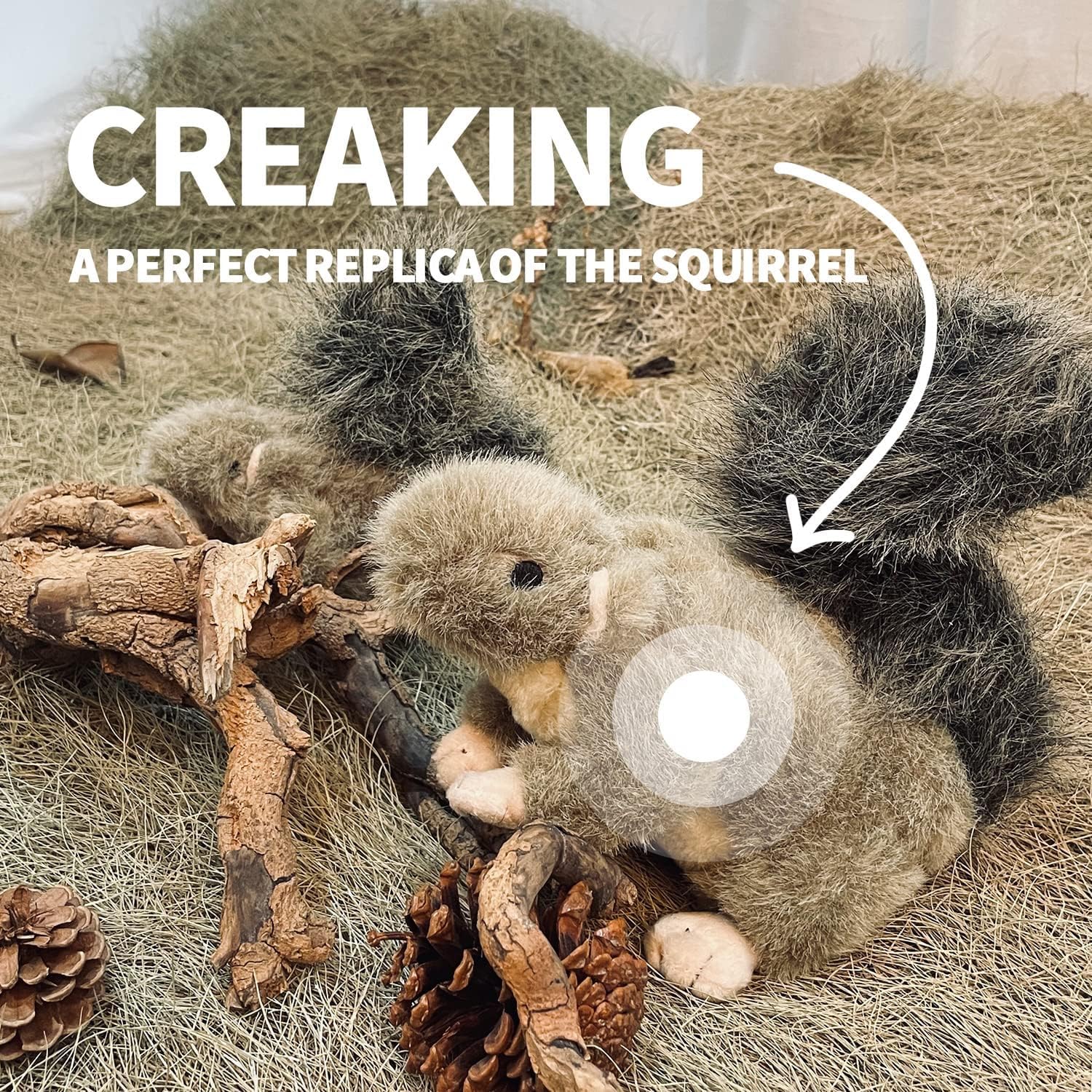 ALL FOR PAWS Classic Squirrel Pet Toys, Small - Image 8