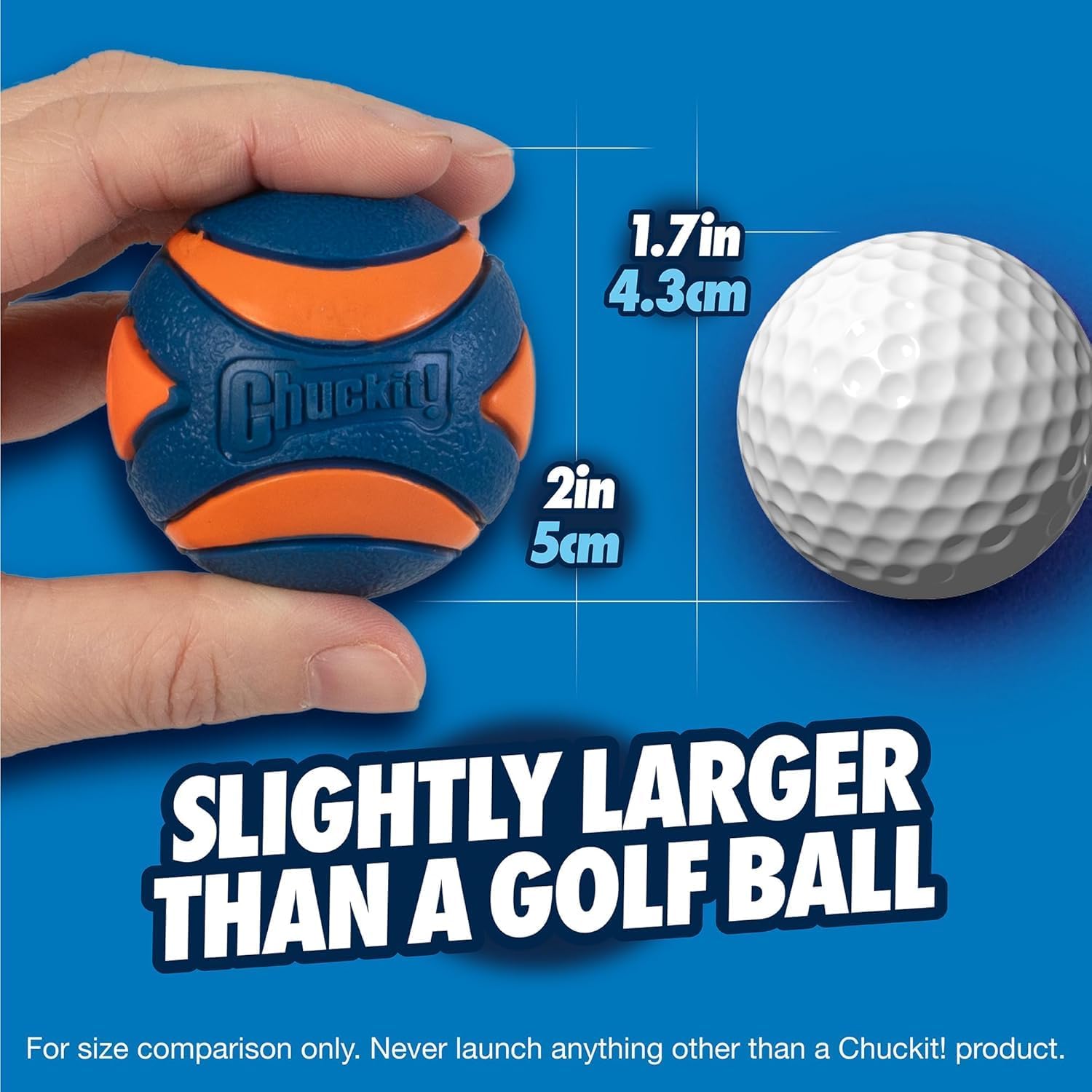 Chuckit! Fetch Pack Dog Balls - Interactive Dog Toys, High-Bounce Fetch Ball, Floating Ultra and Rugged Balls, Durable - Size Small, 2-inch Diameter, Set of 3 - Image 4