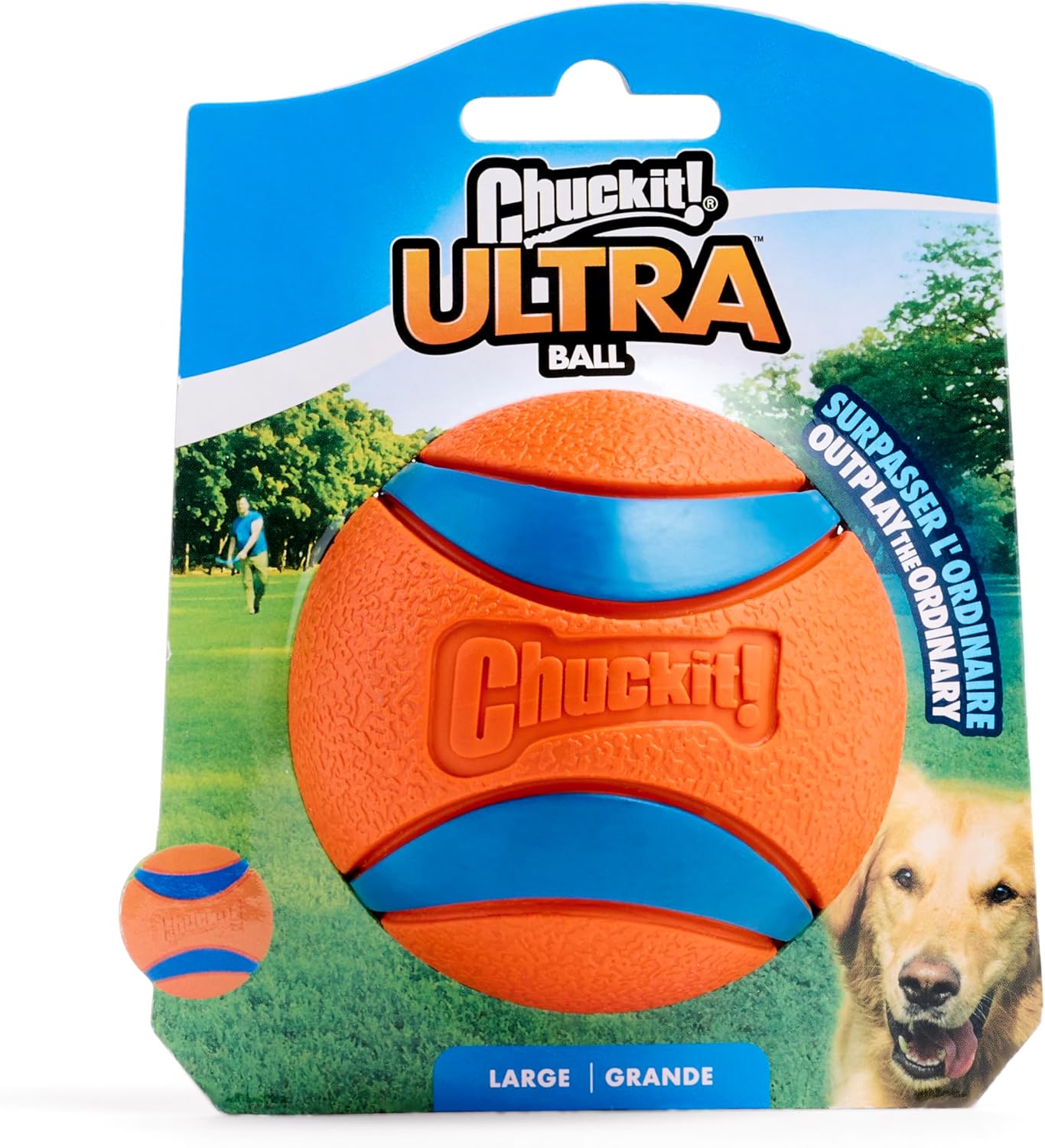Chuckit! Ultra Ball Dog Toy - Size Large - For Dogs 60-100 lbs - Made from Durable Rubber - Super Bouncy - Floats in Water - 3-inch Diameter - Pack of 1 - Image 8