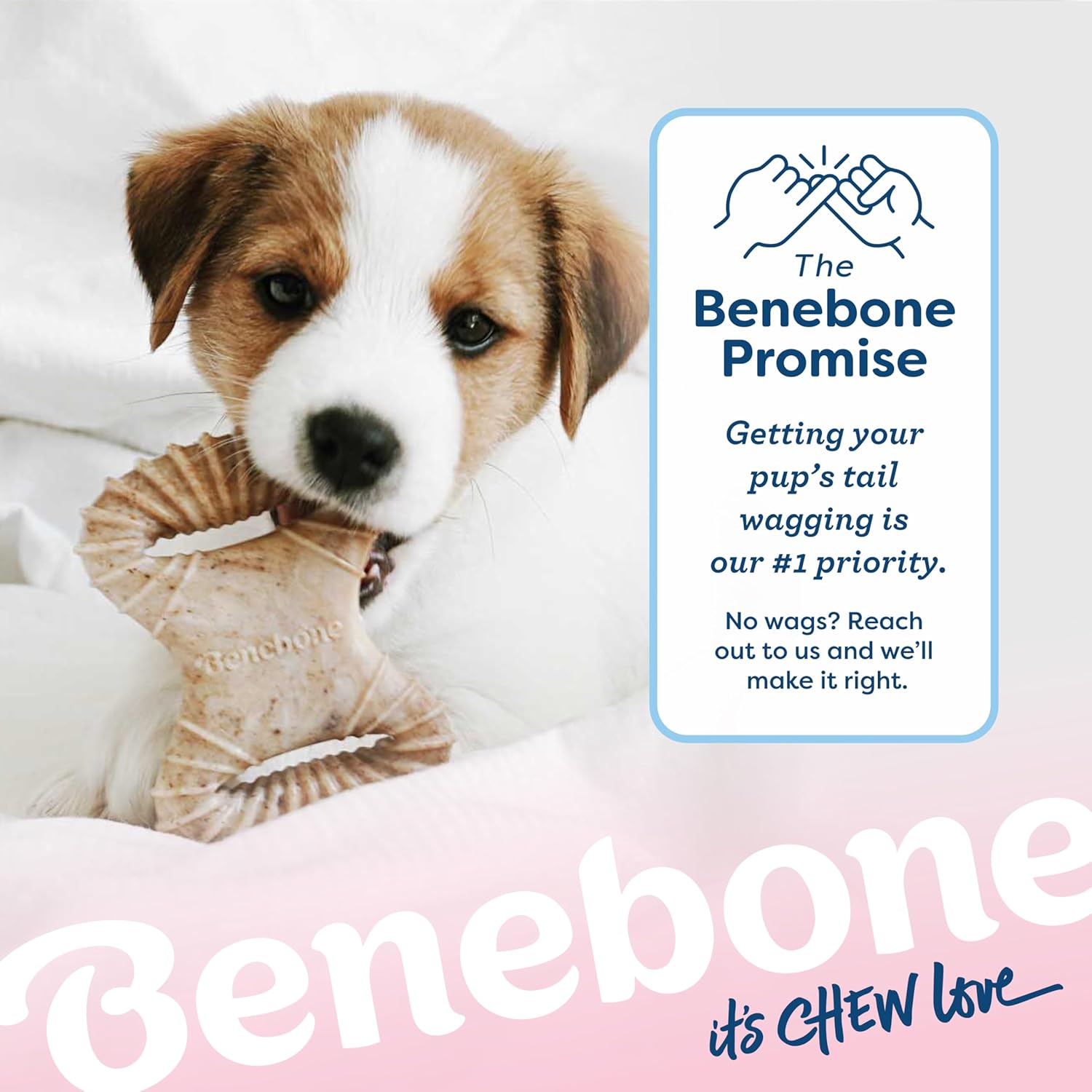 Benebone Puppy 2-Pack Dental Chew/Wishbone Dog Chew Toys, Made in USA, Real Bacon Flavor - Image 7