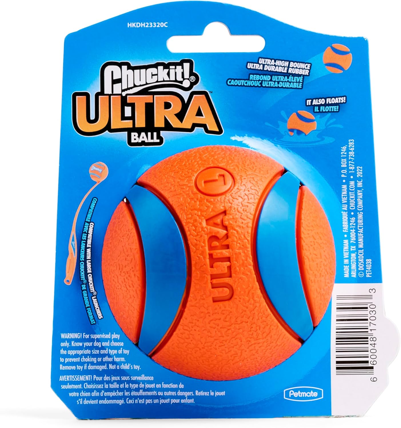 Chuckit! Ultra Ball Dog Toy - Size Large - For Dogs 60-100 lbs - Made from Durable Rubber - Super Bouncy - Floats in Water - 3-inch Diameter - Pack of 1 - Image 9
