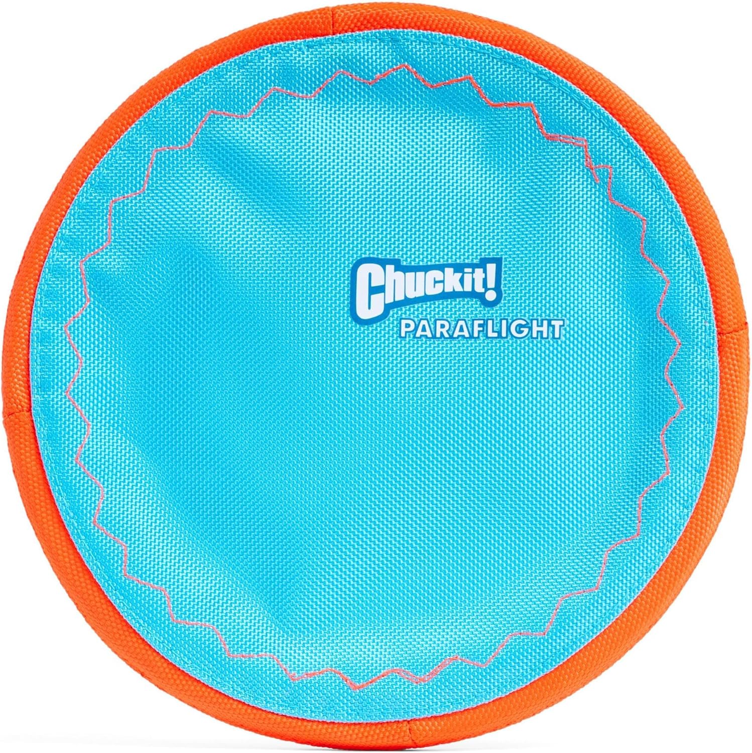 Chuckit! Paraflight Flying Disc Dog Toy - Water Floating Flyer - Durable Nylon Construction with Soft Rubber Edges - For Medium and Large Dogs - Size Large - 9.75" L x 9.75" W - Pack of 1 - Image 2