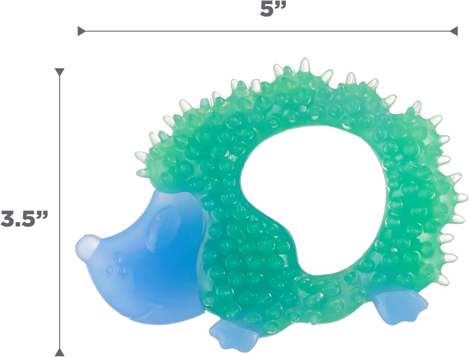 Outward Hound Cutie Chewies Hedgehog Dental Dog Chew Toy, Blue - Image 8