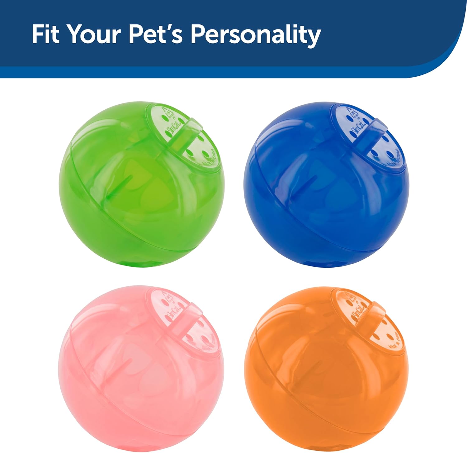 PetSafe Slimcat Slow Feeder Ball for Cats - Interactive Puzzle Game for Your Cat - Fill with Food and Treats - Great for Indoor Play for Kittens and Adult Cats, Portion Control and Fast Eaters (Blue) - Image 6